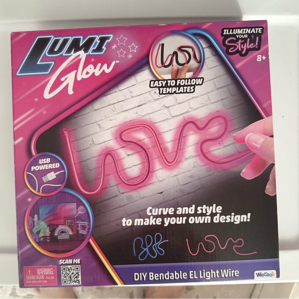 Buy 2 get 1 FREE Pink EL Light Wire for Kids